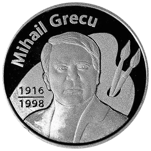 Mihail Grecu – 100 de ani de la naștere (argint), 2016, revers