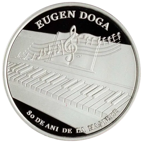 Eugen Doga – 80 de ani de la naștere, 2018, revers