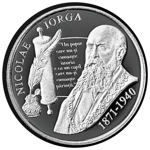Nicolae Iorga – 150 de ani de la naștere, 2021, revers