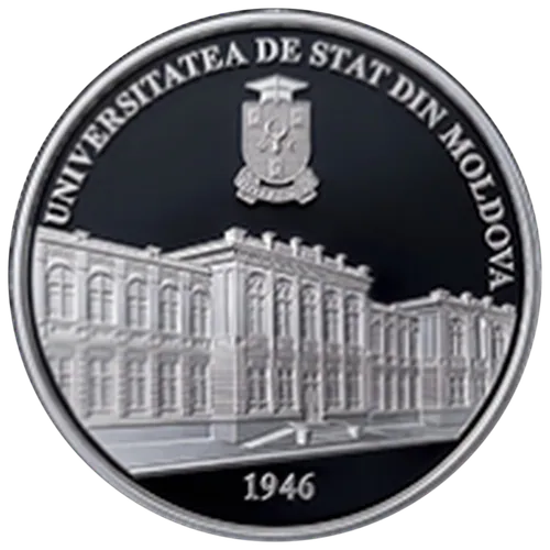 80 de ani de la înființarea Universității de Stat din Moldova, 2026, revers